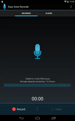 Easy Voice Recorder android App screenshot 0