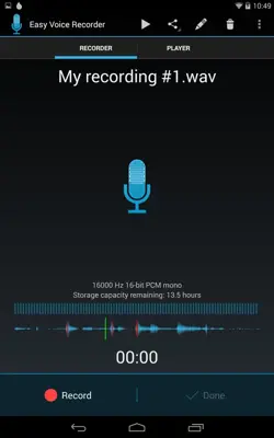 Easy Voice Recorder android App screenshot 2