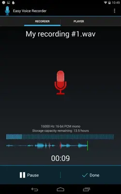 Easy Voice Recorder android App screenshot 3