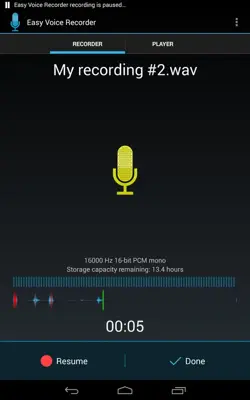 Easy Voice Recorder android App screenshot 4